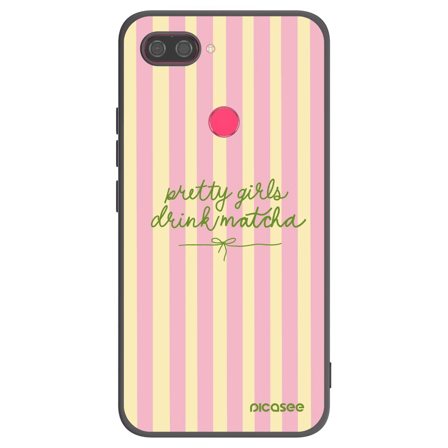 Picasee Xiaomi Mi 8 Lite Hülle - Schwarzes Silikon - Pretty matcha