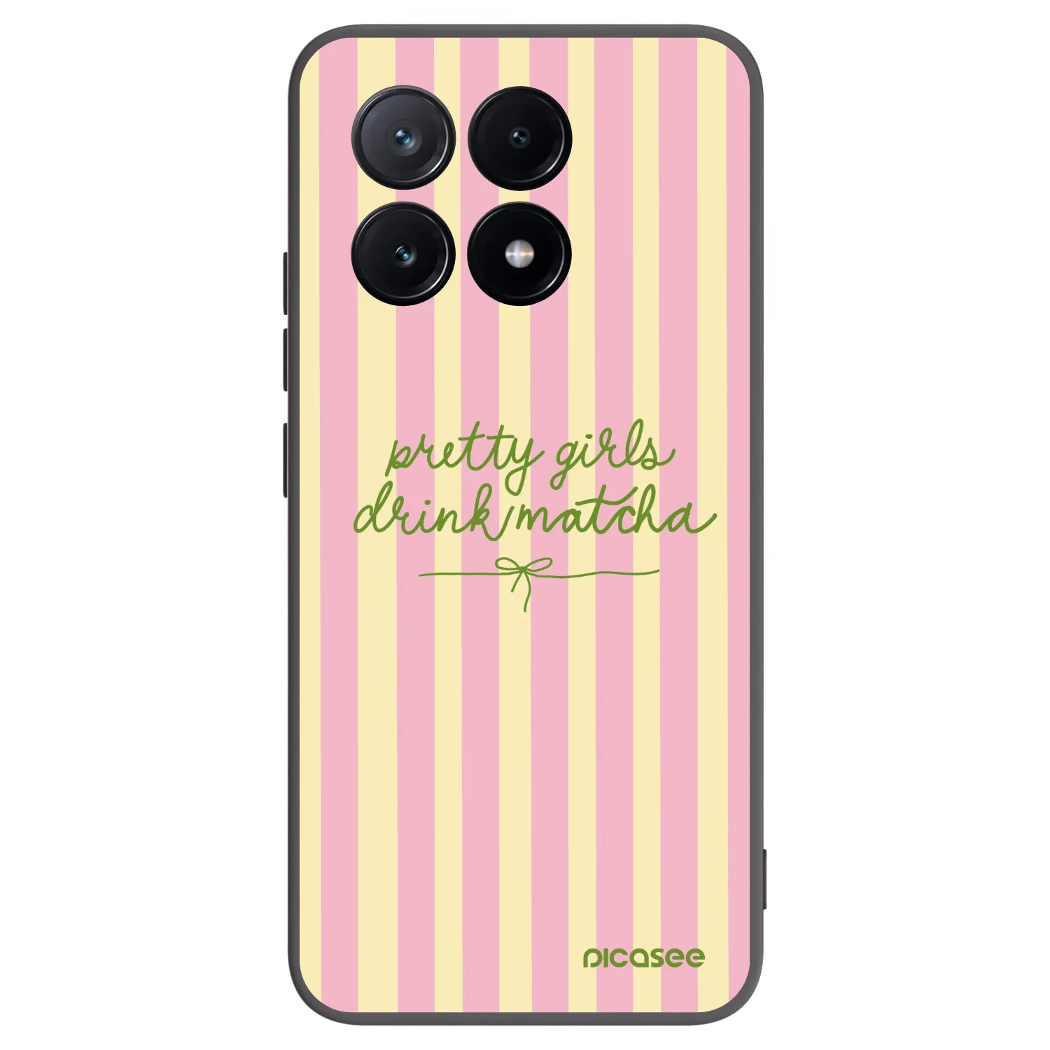 Picasee Xiaomi Poco X6 Pro Hülle - Schwarzes Silikon - Pretty matcha