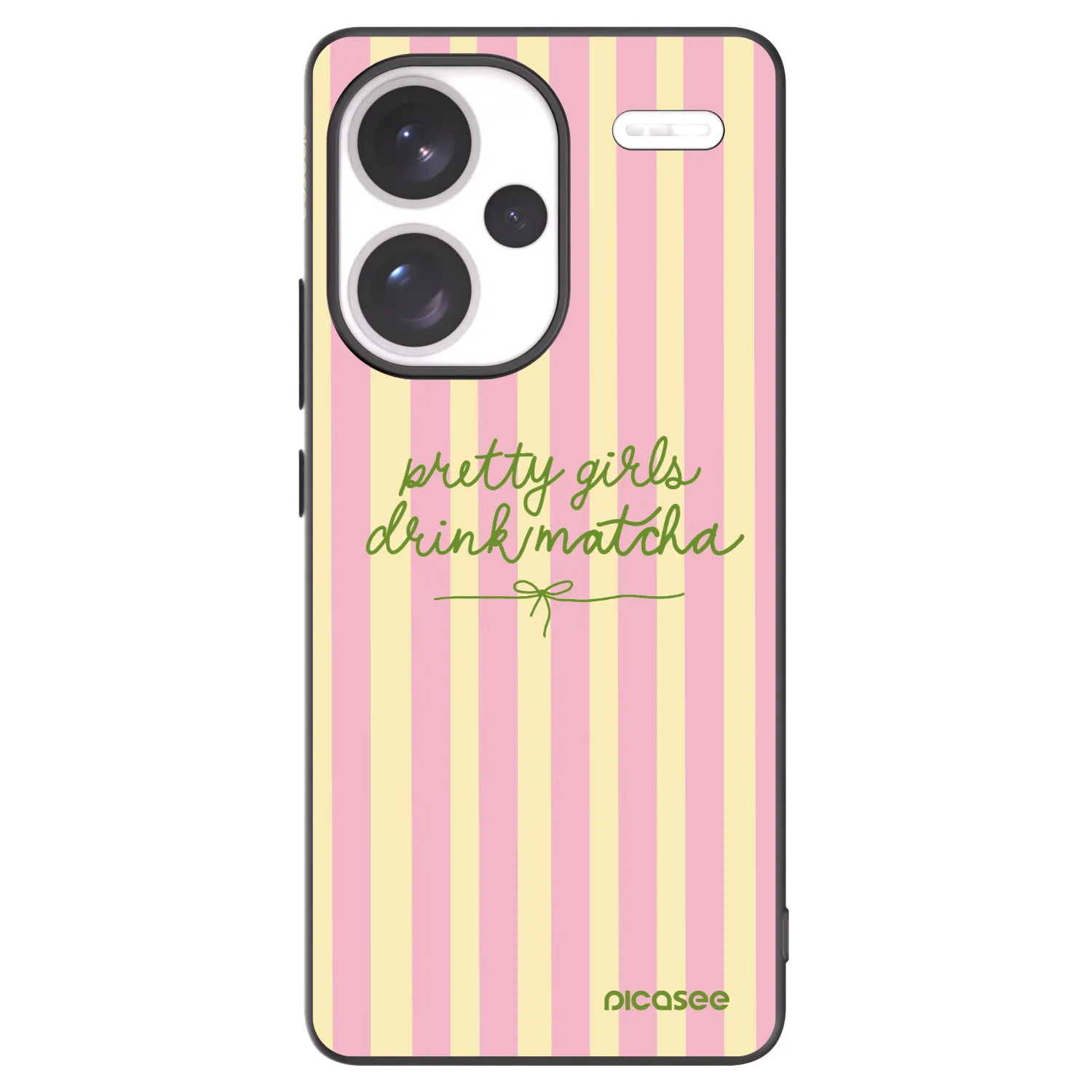 Picasee Xiaomi Redmi Note 13 Pro+ 5G Hülle - Schwarzes Silikon - Pretty matcha