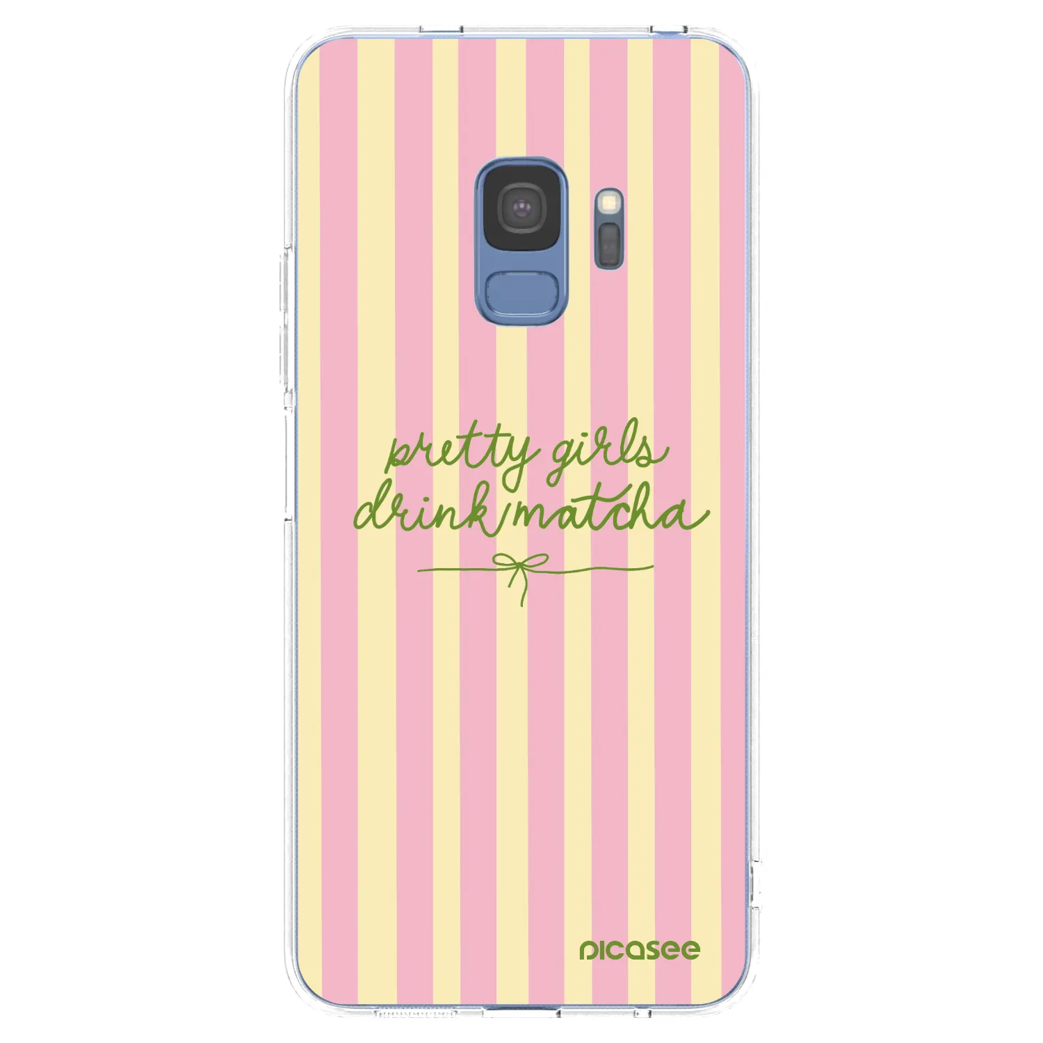 Picasee Samsung Galaxy S9 G960F Hülle - Transparentes Silikon - Pretty matcha