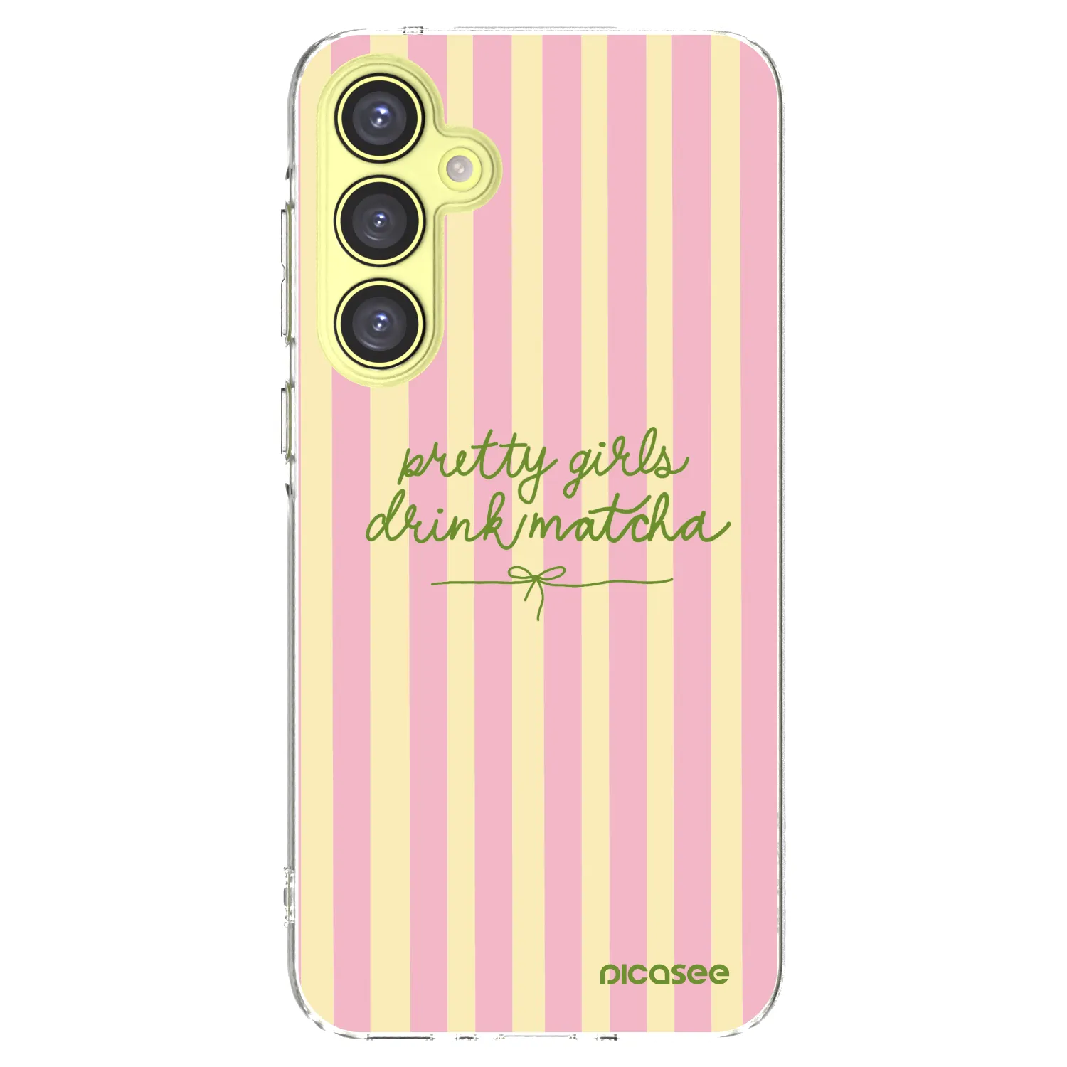 Picasee Samsung Galaxy A35 5G A356B Hülle - Transparentes Silikon - Pretty matcha