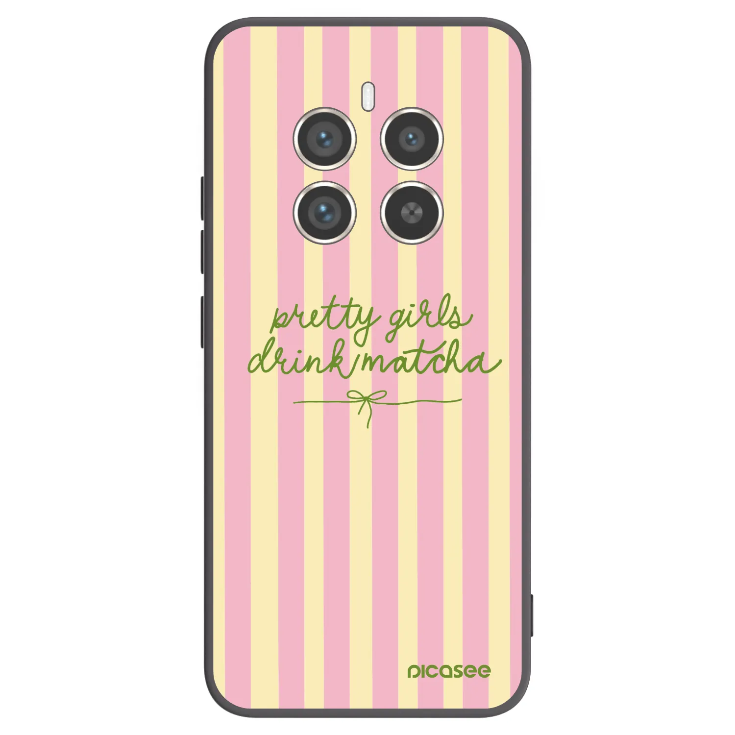 Picasee Realme 12 Pro 5G Hülle - Schwarzes Silikon - Pretty matcha