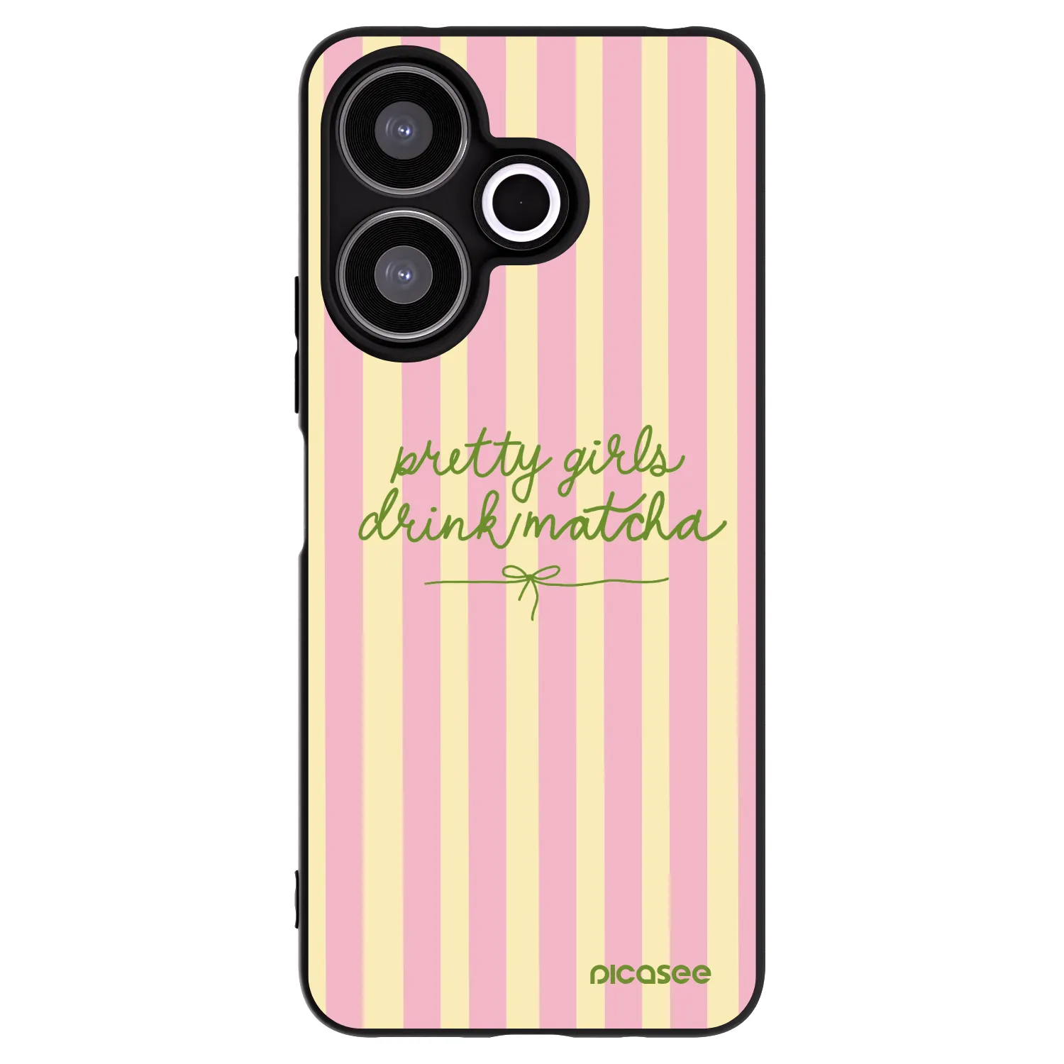 Picasee Xiaomi Redmi 13 4G Hülle - Schwarzes Silikon - Pretty matcha