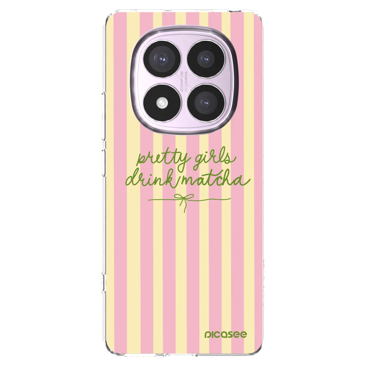 Picasee Xiaomi Redmi Note 14 Pro 5G Hülle - Transparentes Silikon - Pretty matcha