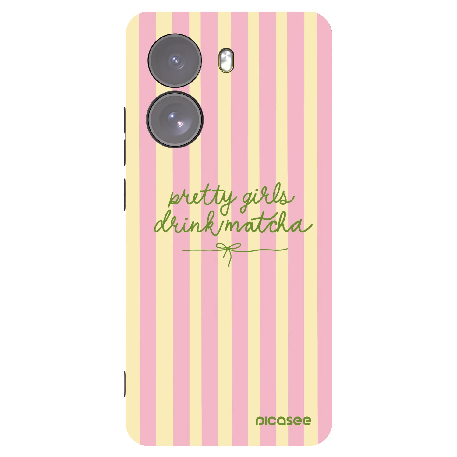 Picasee Xiaomi Poco X7 Hülle - Schwarzes Silikon - Pretty matcha