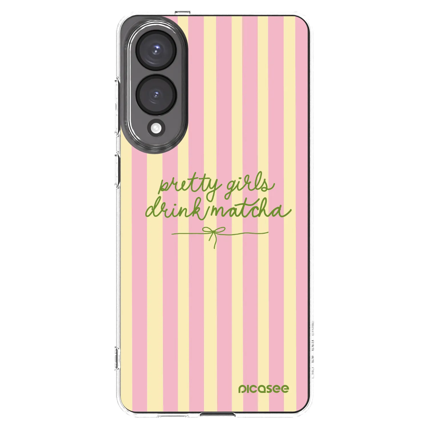 Picasee Samsung Galaxy S25 Edge 5G Hülle - Transparentes Silikon - Pretty matcha