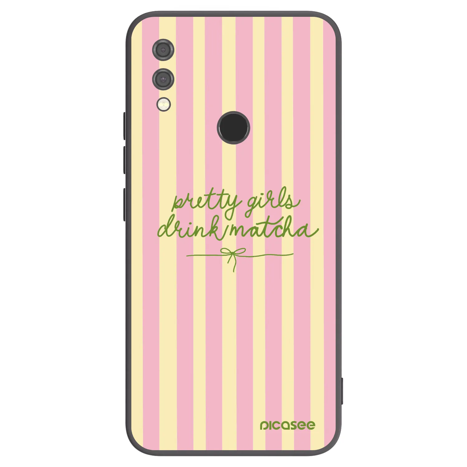 Picasee Xiaomi Redmi Note 7 Hülle - Schwarzes Silikon - Pretty matcha