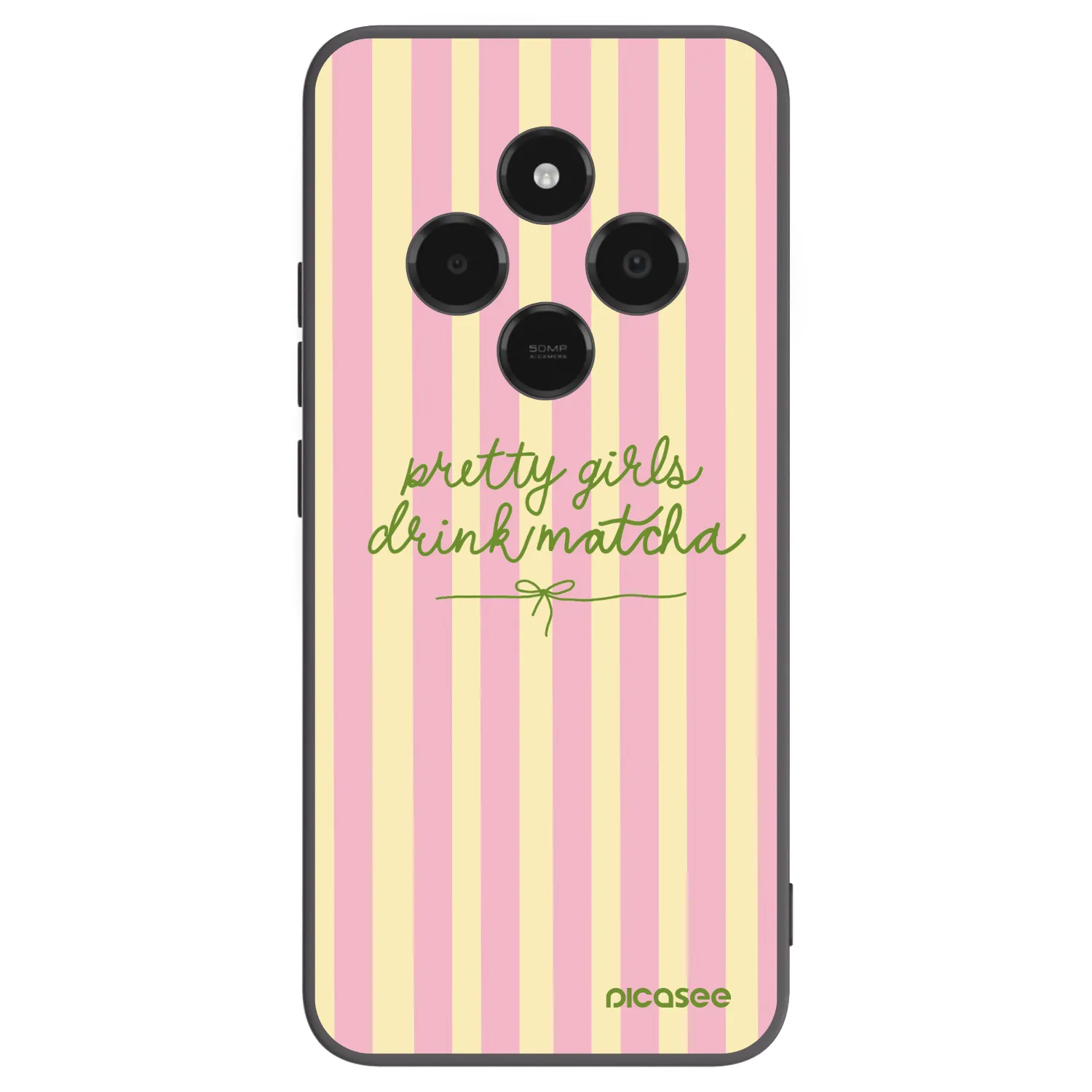 Picasee Xiaomi Poco C75 Hülle - Schwarzes Silikon - Pretty matcha