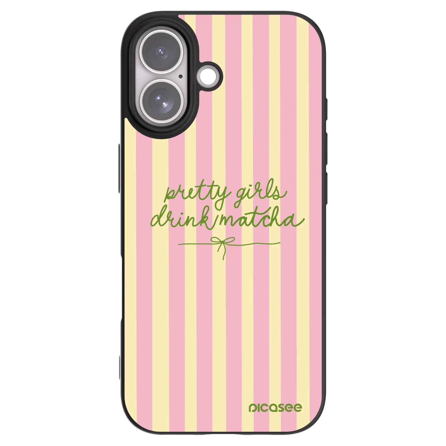 Picasee Apple iPhone 17 Hülle - Schwarzes Silikon - Pretty matcha