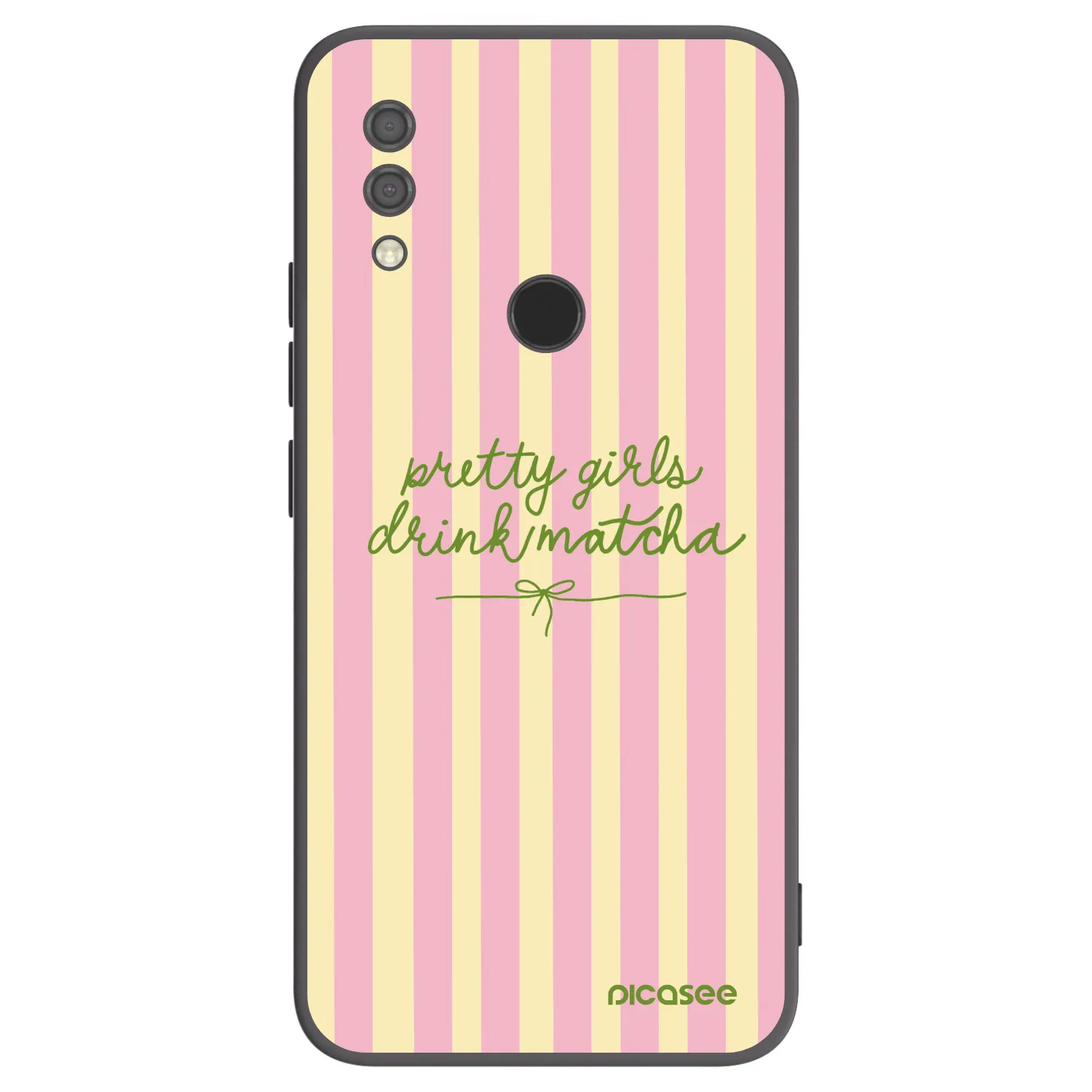 Picasee Xiaomi Redmi 7 Hülle - Schwarzes Silikon - Pretty matcha