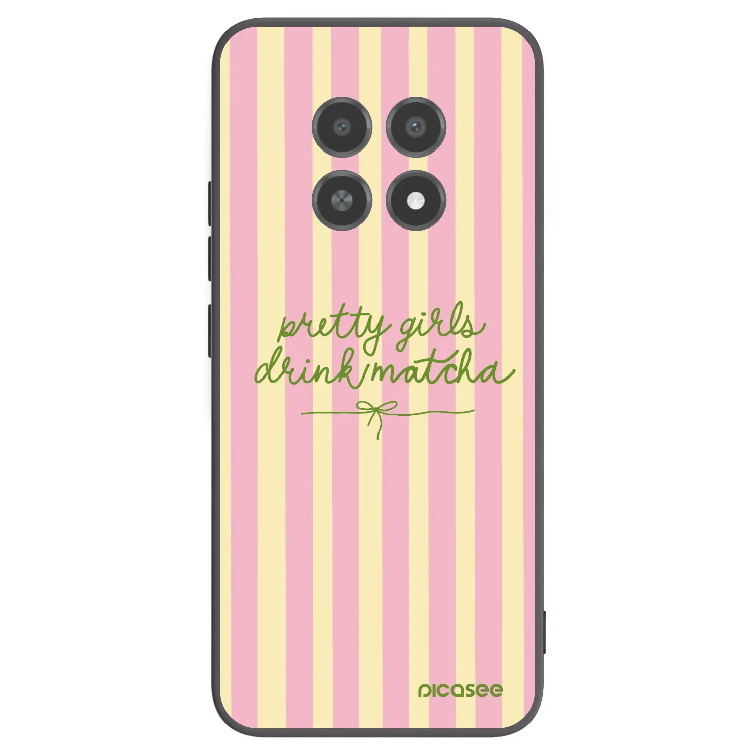 Picasee Realme 12X Hülle - Schwarzes Silikon - Pretty matcha