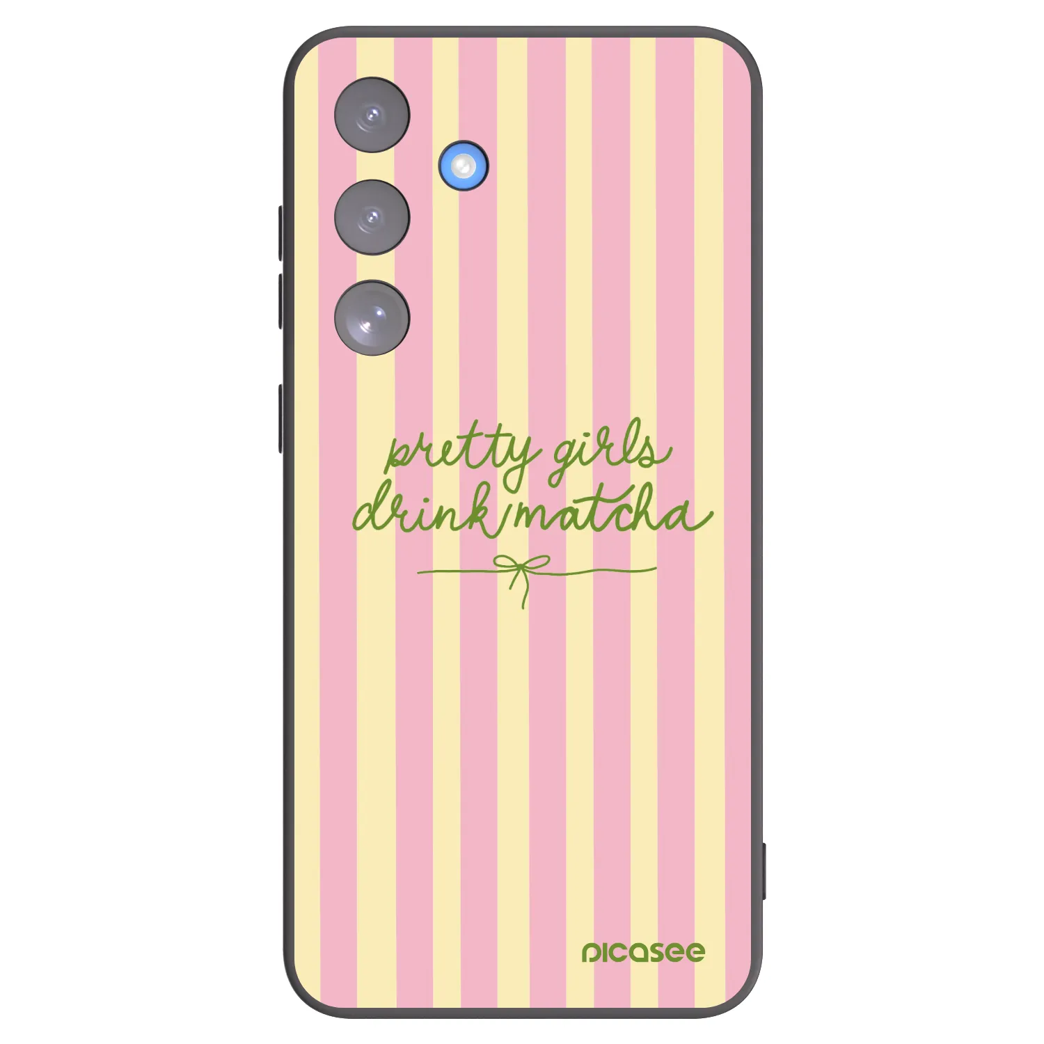 Picasee Samsung Galaxy S25 FE 5G Hülle - Schwarzes Silikon - Pretty matcha