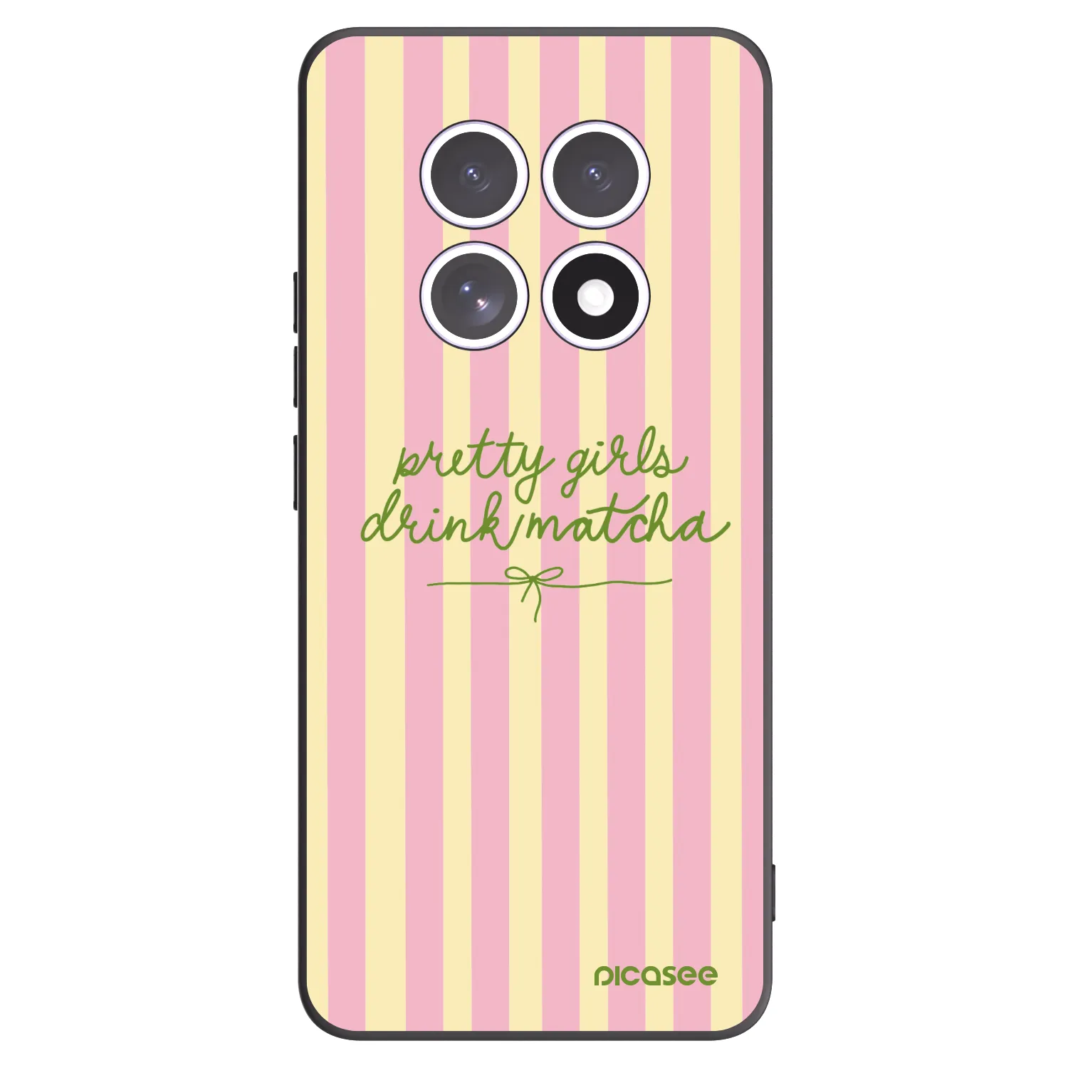 Picasee Xiaomi Redmi Note 15 4G Hülle - Schwarzes Silikon - Pretty matcha