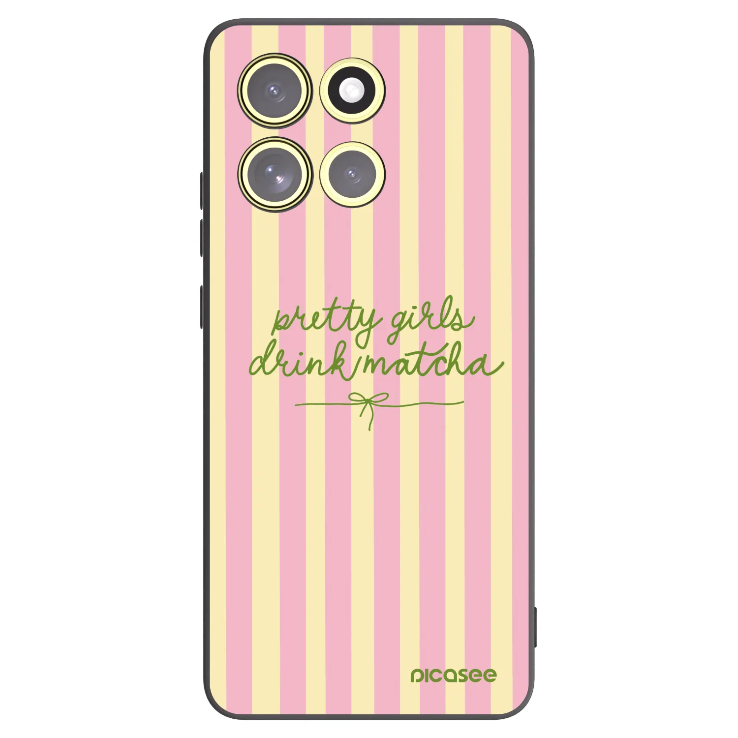 Picasee Motorola Moto G86 Power 5G Hülle - Schwarzes Silikon - Pretty matcha