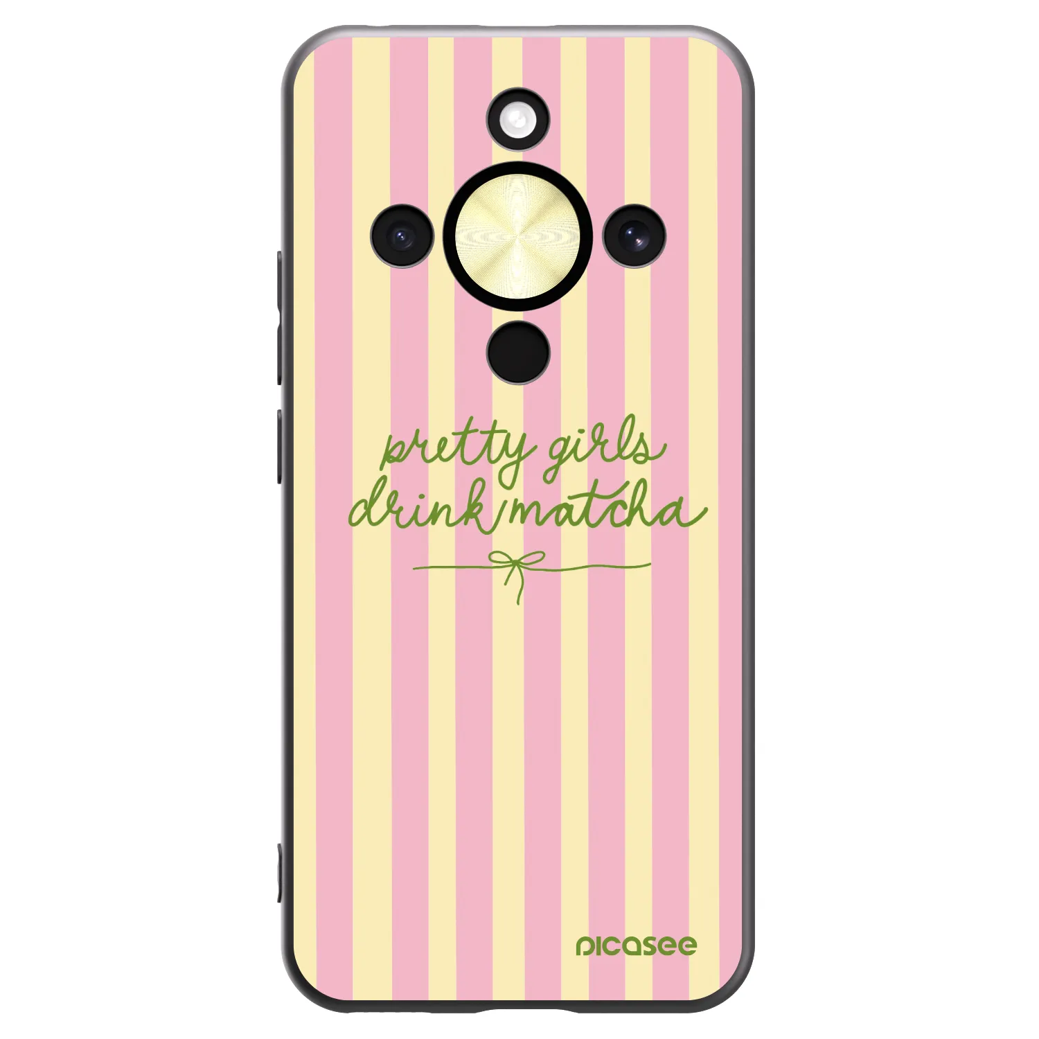 Picasee Honor Magic8 Lite 5G Hülle - Schwarzes Silikon - Pretty matcha