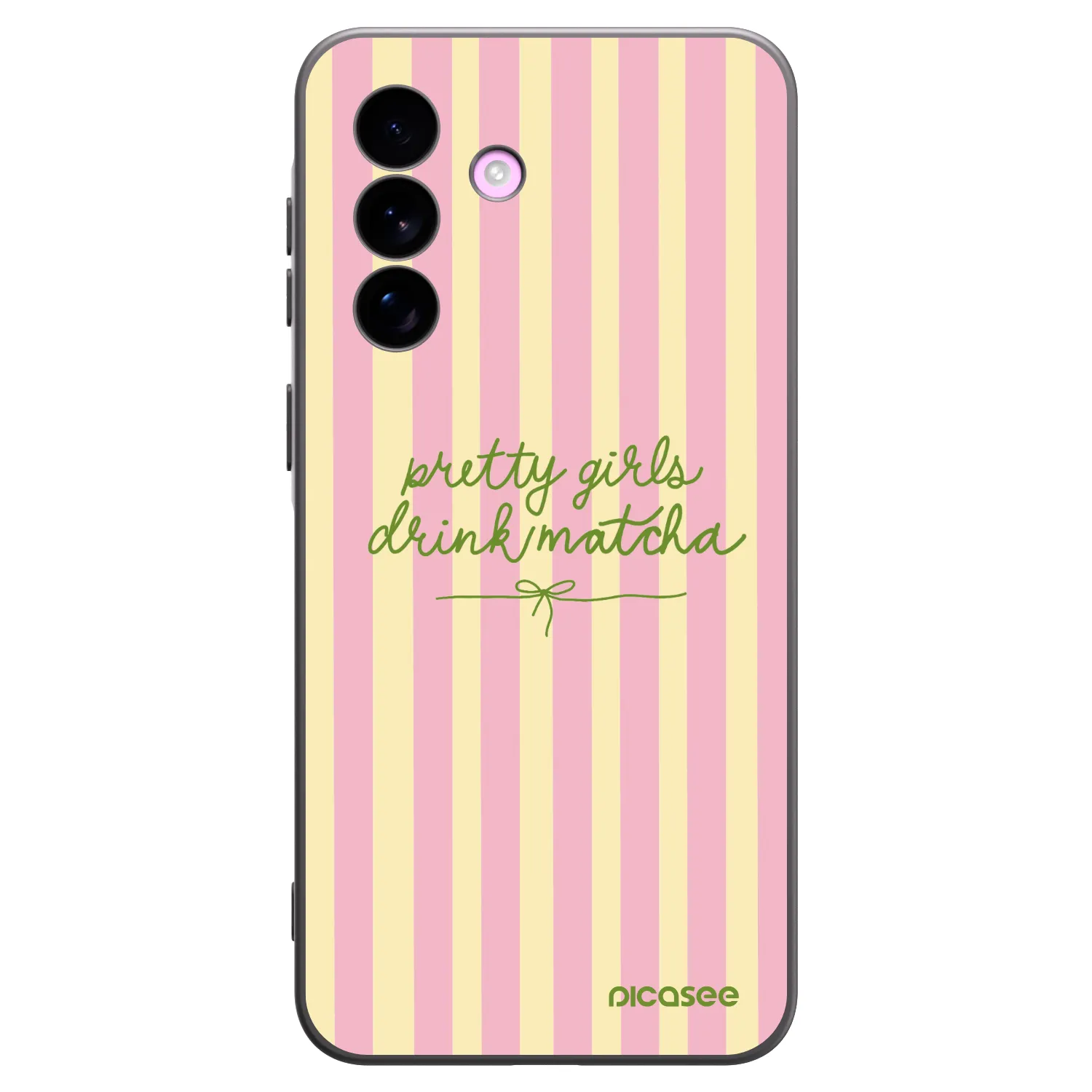 Picasee Samsung Galaxy A57 5G Hülle - Schwarzes Silikon - Pretty matcha