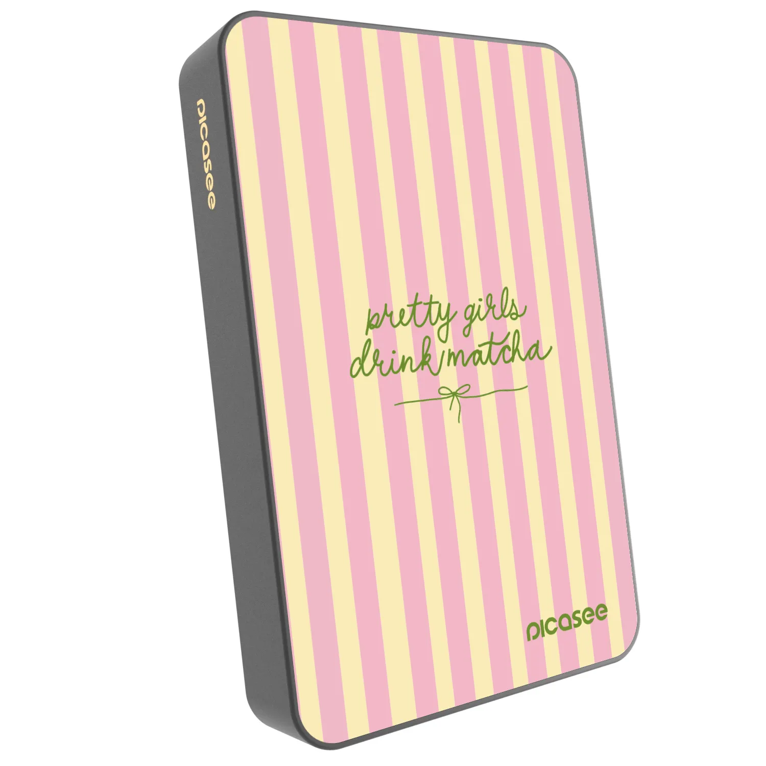 Picasee Powerbank mit MagSafe 10 000 mAh Grau - Pretty matcha