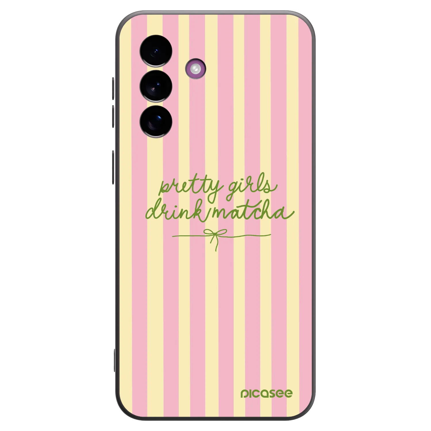 Picasee Samsung Galaxy A37 Hülle - Schwarzes Silikon - Pretty matcha