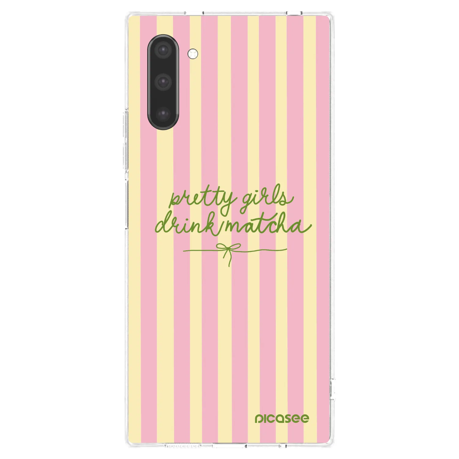 Picasee Samsung Galaxy Note 10 N970F Hülle - Transparentes Silikon - Pretty matcha
