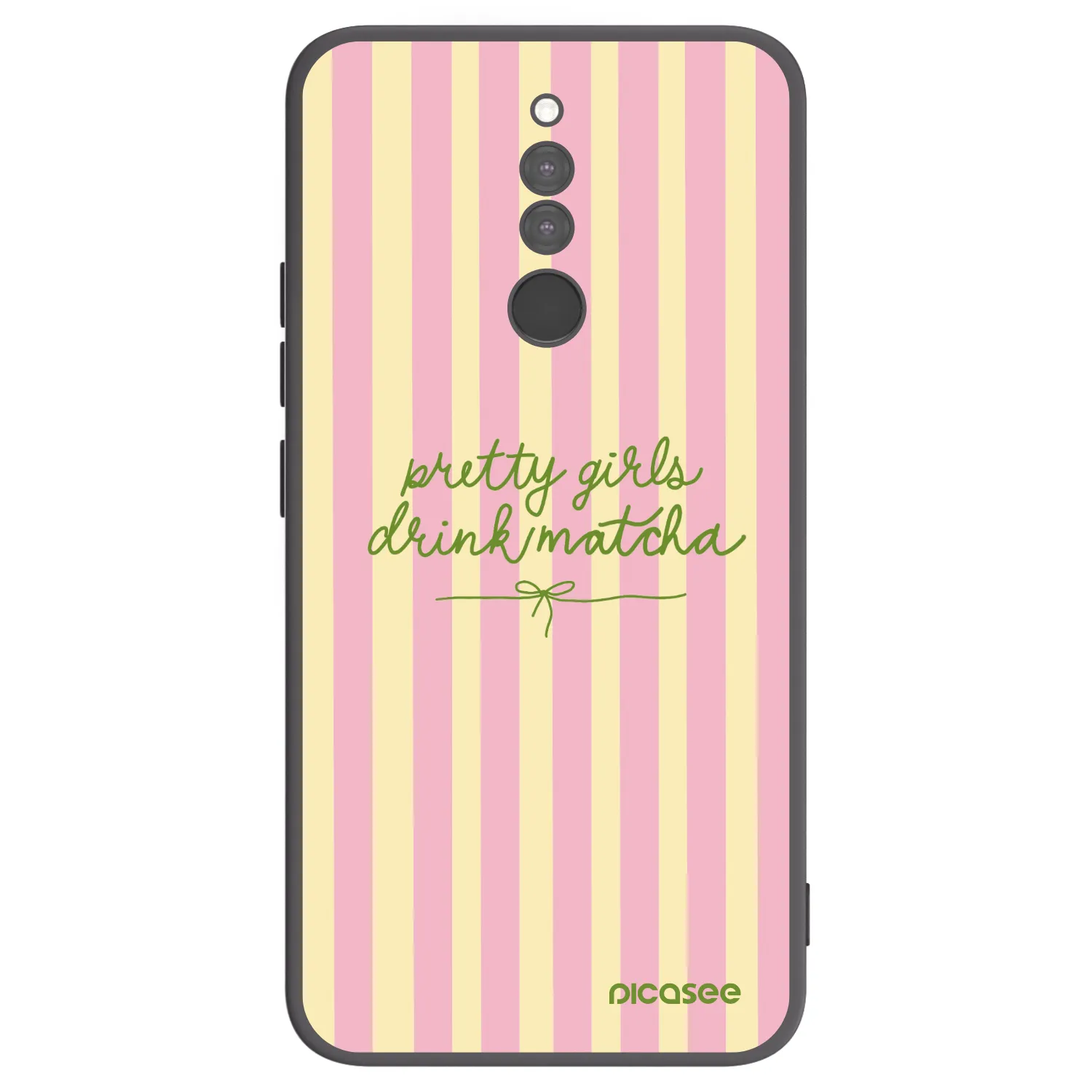 Picasee Xiaomi Redmi 8 Hülle - Schwarzes Silikon - Pretty matcha