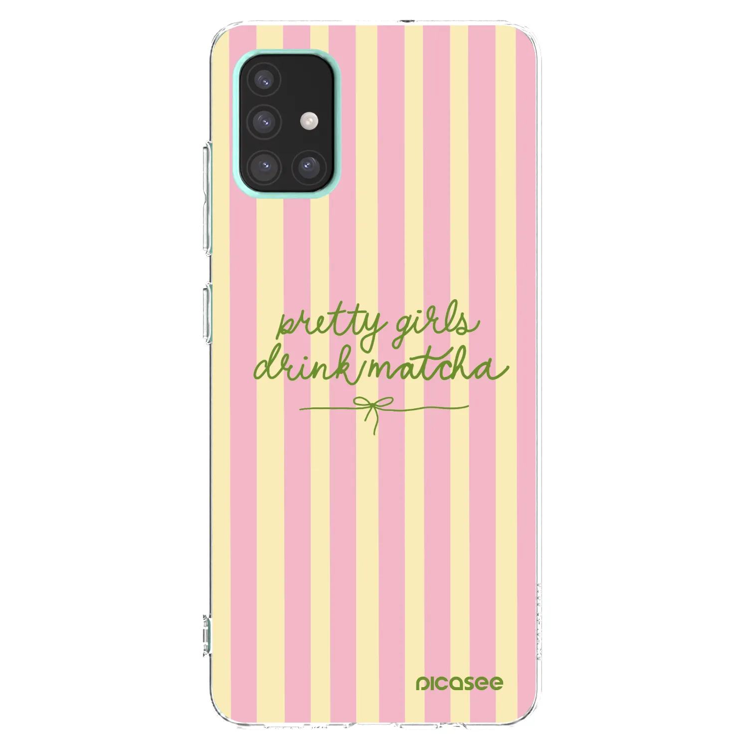 Picasee Samsung Galaxy A51 A515F Hülle - Transparentes Silikon - Pretty matcha