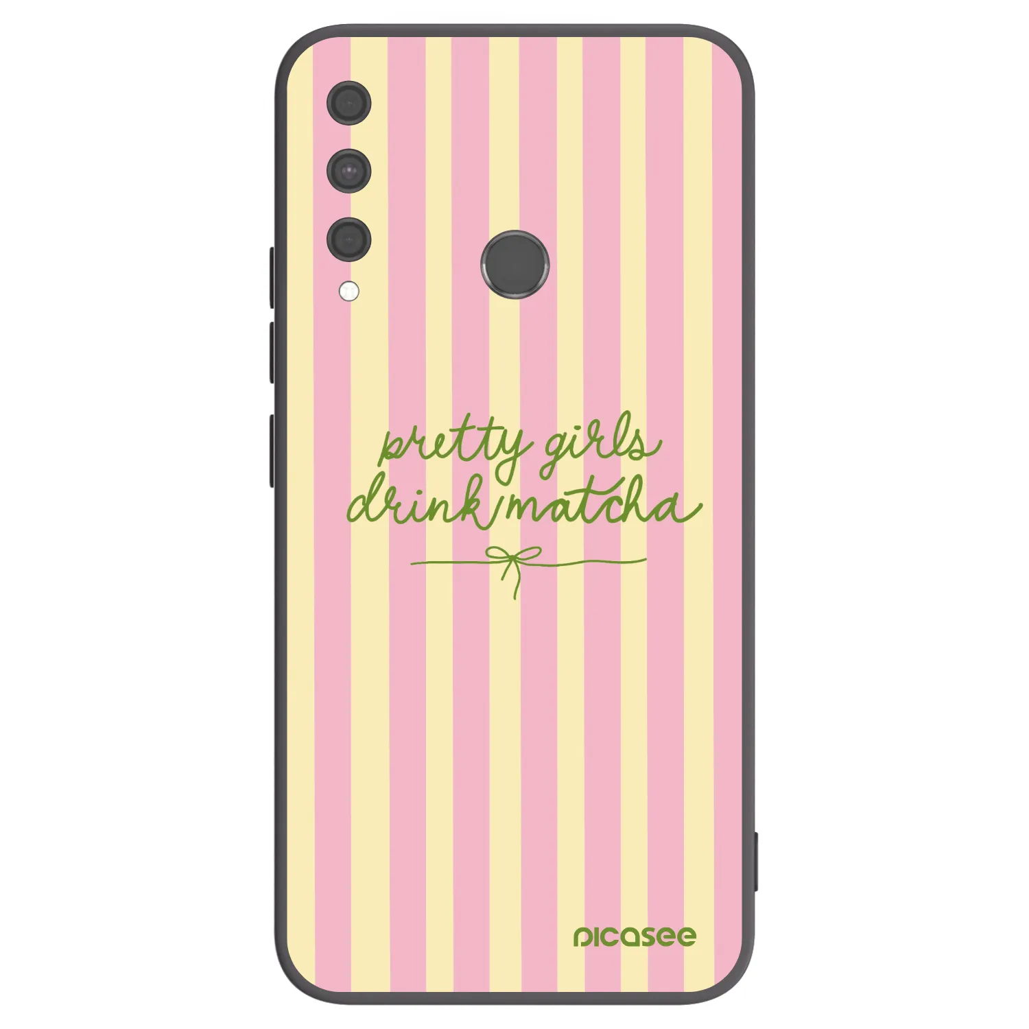 Picasee Huawei P40 Lite E Hülle - Schwarzes Silikon - Pretty matcha