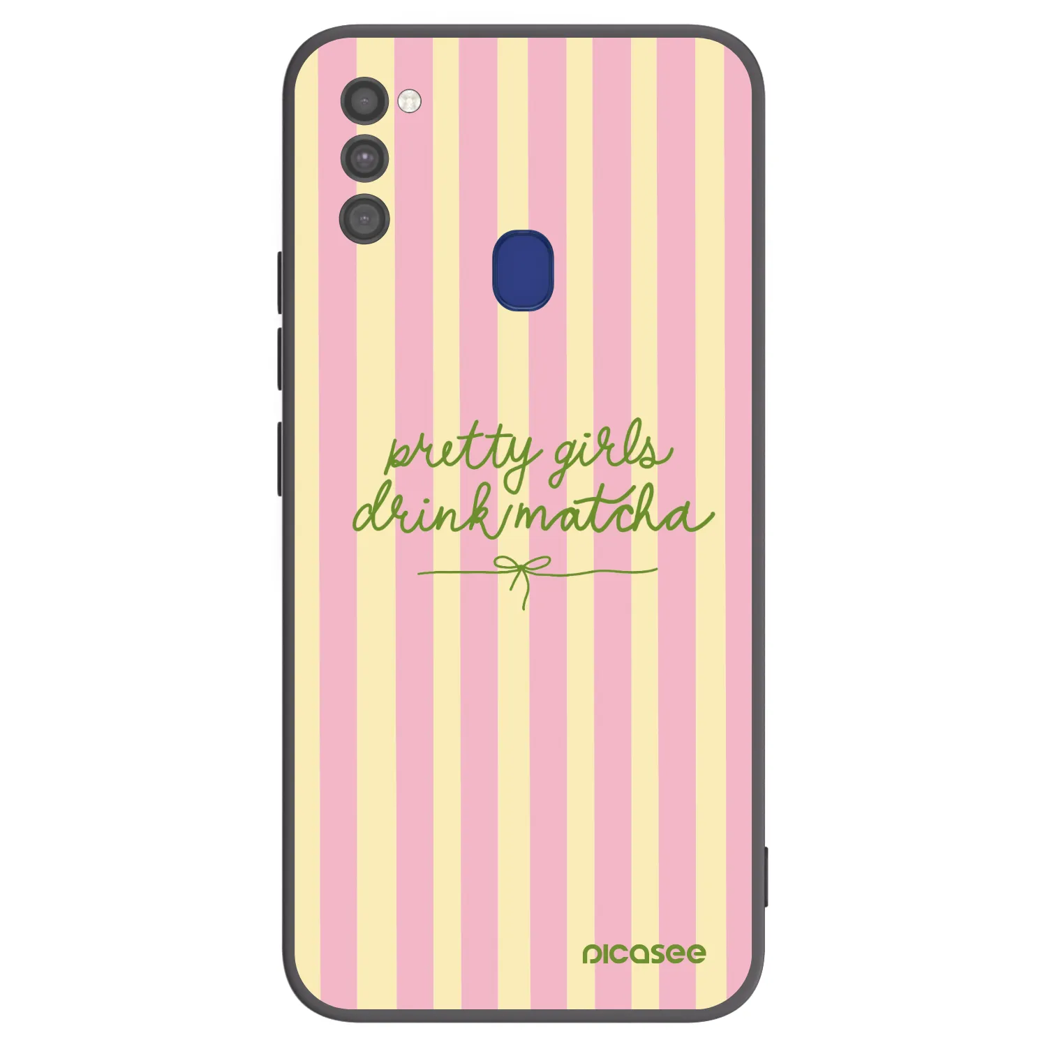 Picasee Samsung Galaxy M21 M215F Hülle - Schwarzes Silikon - Pretty matcha