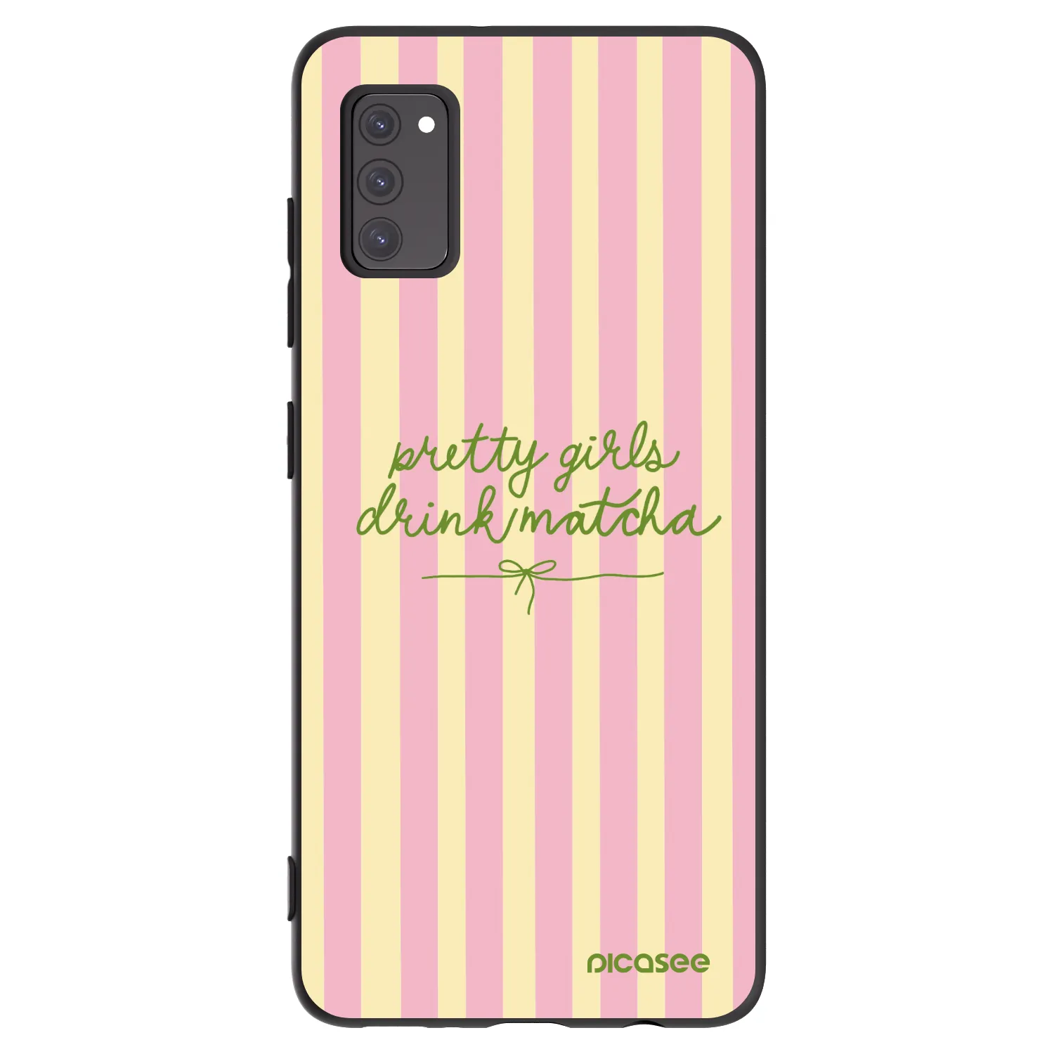 Picasee Samsung Galaxy A41 A415F Hülle - Schwarzes Silikon - Pretty matcha
