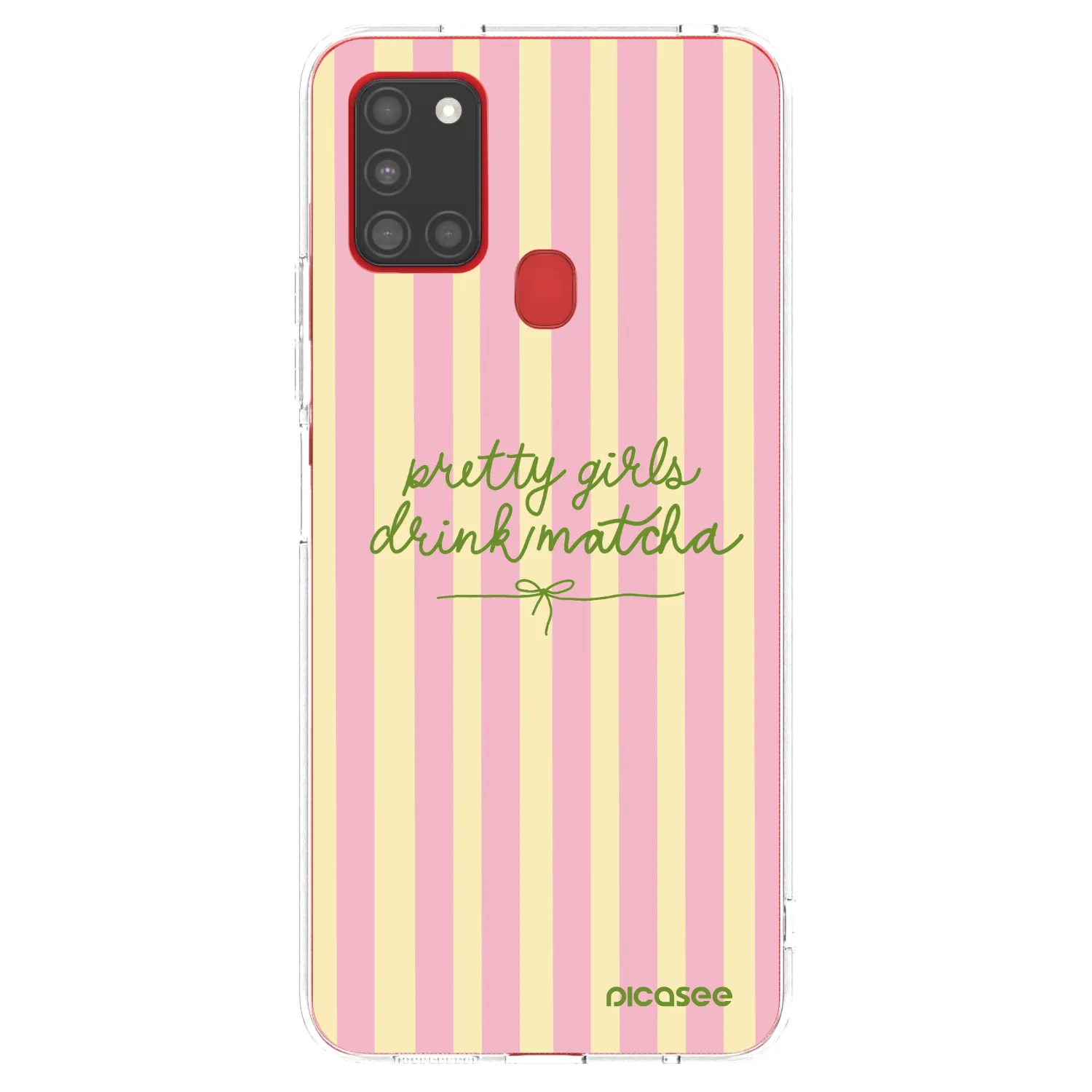 Picasee Samsung Galaxy A21s Hülle - Transparentes Silikon - Pretty matcha