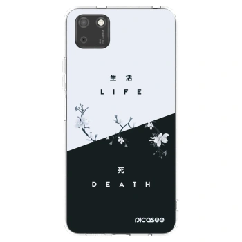 Picasee Huawei Y5P Hülle - Transparentes Silikon - Lebendig - Tot