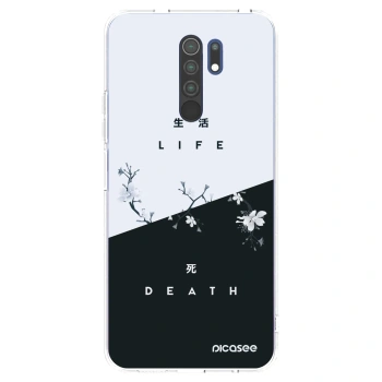 Picasee Xiaomi Redmi 9 Hülle - Transparentes Silikon - Lebendig - Tot
