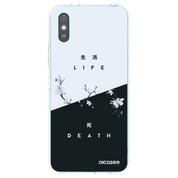 Picasee Xiaomi Redmi 9A Hülle - Transparentes Silikon - Lebendig - Tot