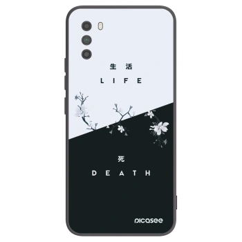 Picasee Xiaomi Poco M3 Hülle - Schwarzes Silikon - Lebendig - Tot