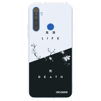 Picasee Realme 5 Hülle - Transparentes Silikon - Lebendig - Tot