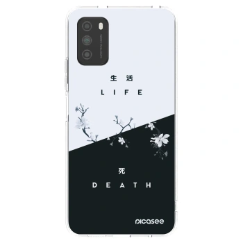 Picasee Xiaomi Poco M3 Hülle - Transparentes Silikon - Lebendig - Tot
