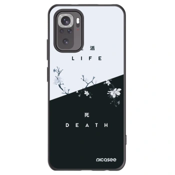 Picasee Xiaomi Redmi Note 10 Hülle - Schwarzes Silikon - Lebendig - Tot