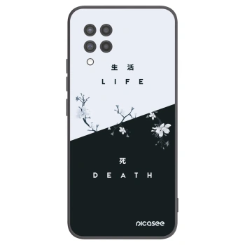 Picasee Samsung Galaxy A42 A426B Hülle - Schwarzes Silikon - Lebendig - Tot