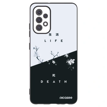 Picasee Samsung Galaxy A32 5G A326B Hülle - Schwarzes Silikon - Lebendig - Tot