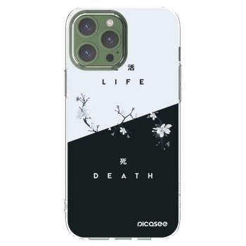 Picasee Apple iPhone 13 Pro Max Hülle - Transparentes Silikon - Lebendig - Tot