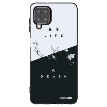 Picasee Samsung Galaxy M12 M127F Hülle - Schwarzes Silikon - Lebendig - Tot
