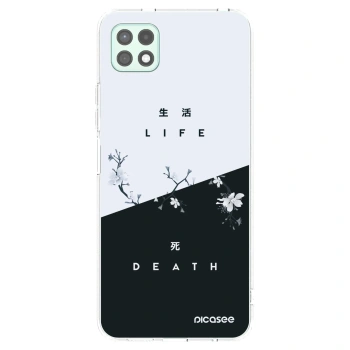 Picasee Samsung Galaxy A22 A226B 5G Hülle - Transparentes Silikon - Lebendig - Tot