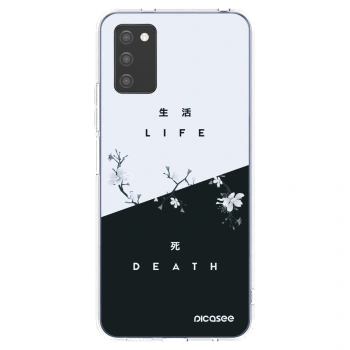 Picasee Samsung Galaxy A02s A025G Hülle - Transparentes Silikon - Lebendig - Tot