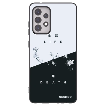 Picasee Samsung Galaxy A52s 5G A528B Hülle - Schwarzes Silikon - Lebendig - Tot