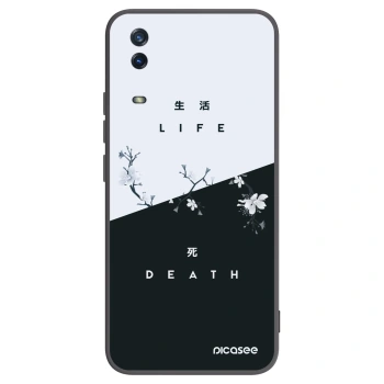 Picasee Vivo Y11s Hülle - Schwarzes Silikon - Lebendig - Tot