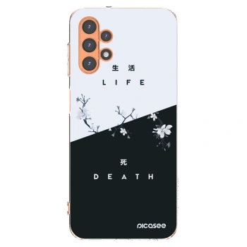 Picasee Samsung Galaxy A13 4G A135 Hülle - Transparentes Silikon - Lebendig - Tot