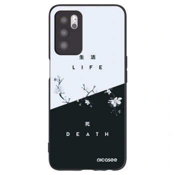 Picasee OPPO A16s Hülle - Schwarzes Silikon - Lebendig - Tot