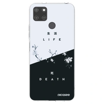 Picasee Realme C21Y Hülle - Transparentes Silikon - Lebendig - Tot