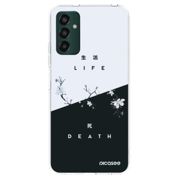 Picasee Samsung Galaxy M13 M135F Hülle - Transparentes Silikon - Lebendig - Tot