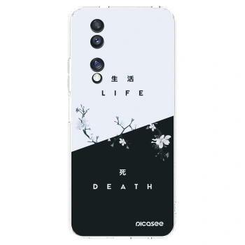 Picasee Honor 70 Hülle - Transparentes Silikon - Lebendig - Tot