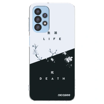Picasee Samsung Galaxy A23 A235F 4G Hülle - Transparentes Silikon - Lebendig - Tot
